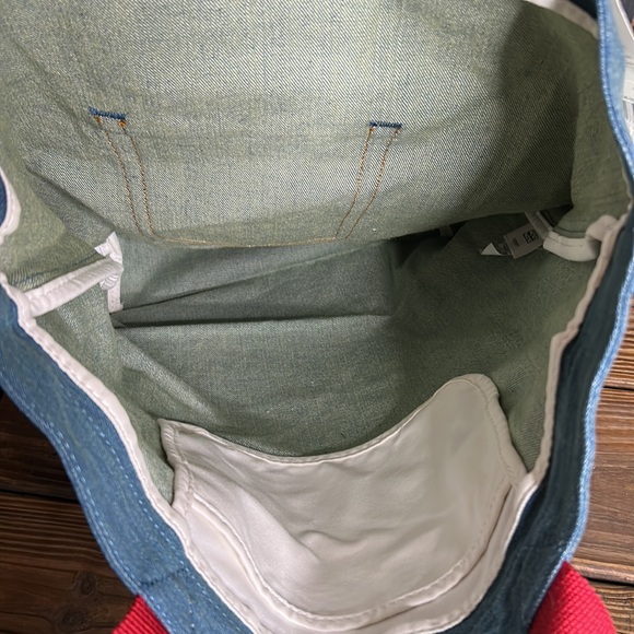 Levi’s X Disney Mickey Mouse Back Pocket Red Handled Tote Bag - Picture 12 of 15